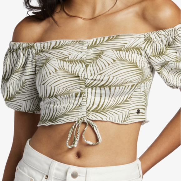 Roxy Tops - Flirty Walk Off The Shoulder Top